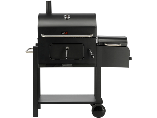 GRĂTAR CU CĂRBUNI, CU AFUMĂTOARE