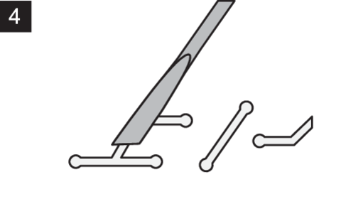 SET INSTRUMENTE PENTRU LIPIT, 6 BUC.