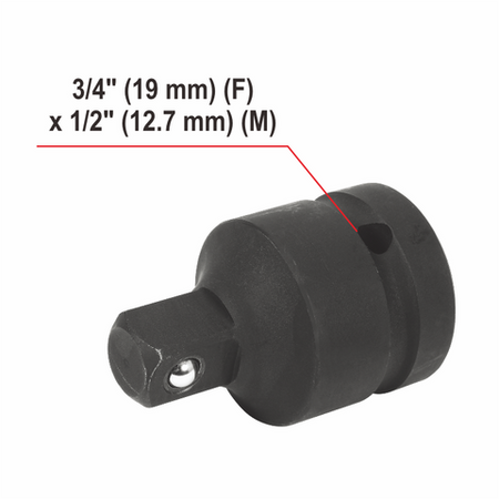 PISTOL DE IMPACT 18V 3/4'' 2400NM, 1X6AH