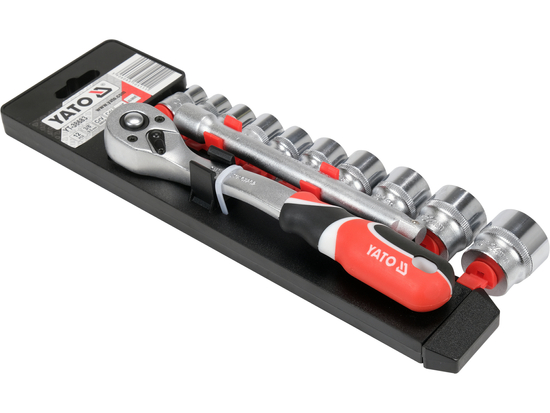 SET TUBULARE CU ACCESORII 3/8'', 12 PIESE