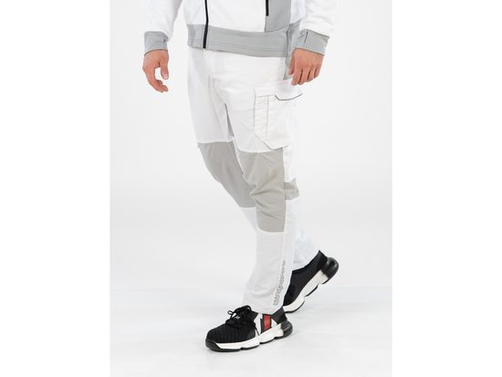 PANTALON DE LUCRU STRETCH. ALB.2XL