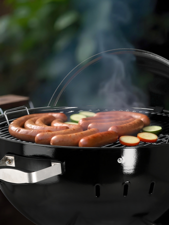 GRĂTAR CU CĂRBUNI ROTUND, 54CM, NEGRU