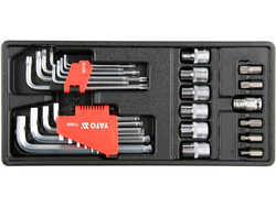 INSERȚIE DULAP SCULE, 31 PIESE, HEX + TORX