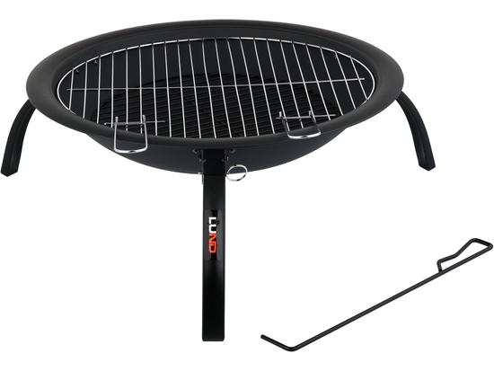 GRĂTAR GRĂDINĂ CU GRILAJ, 56CM