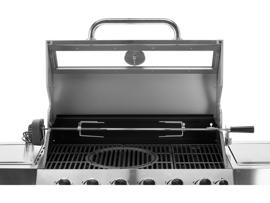 GRĂTAR PE GAZ ITAMI 6+1 ARZĂTOARE, 20.5KW, CAPAC CU GEAM