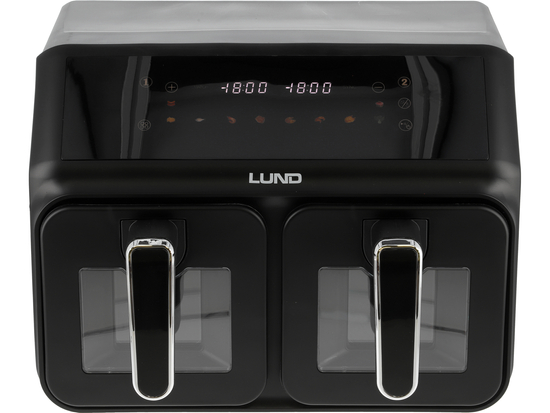 FRITEUZĂ AER CALD 2200W 4L+4L NEGRU