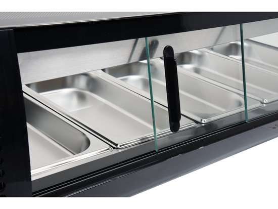 VITRINĂ FIRGORIFICĂ 5X1/3 GN, 135X42X26,5CM