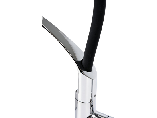 BATERIE CU TUB FLEXIBIL, CAP TIP DUȘ, NEGRU