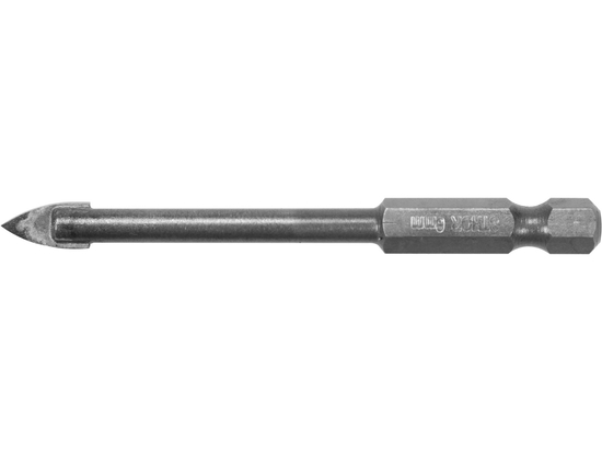 BURGHIU PENTRU STICLĂ ȘI CERAMICĂ CU PRINDERE HEXAGONALĂ, 6MM