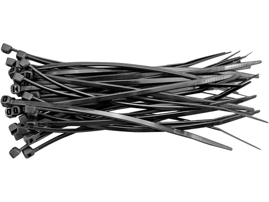 COLIERE DIN PLASTIC 430X4.8MM, 100 BUC, NEGRU