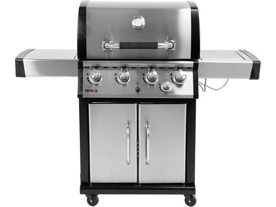 GRĂTAR PE GAZ YOKATE 4+1, OȚEL INOXIDABIL, 17,5KW