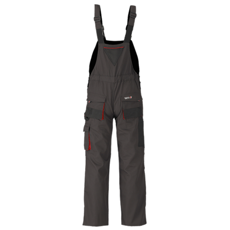 PANTALONI DE LUCRU CU PIEPTAR, BASALT, MĂRIMEA XL