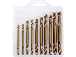 SET DE BURGHIE CU DOUĂ CAPETE PENTRU METAL 3.0-6.0MM, 10 BUC.