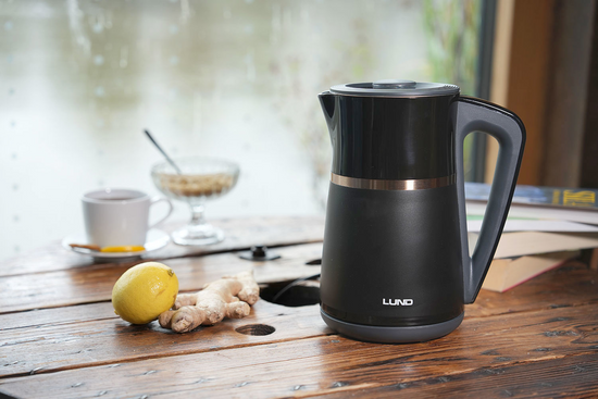 FIERBĂTOR ELECTRIC 1,7L, CONTROLUL TEMPERATURII, NEGRU