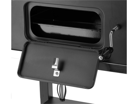 GRĂTAR CU CĂRBUNI, CU AFUMĂTOARE