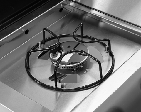 GRĂTAR PE GAZ ITAMI 3+1 ARZĂTOARE, 11.5KW, CAPAC CU GEAM