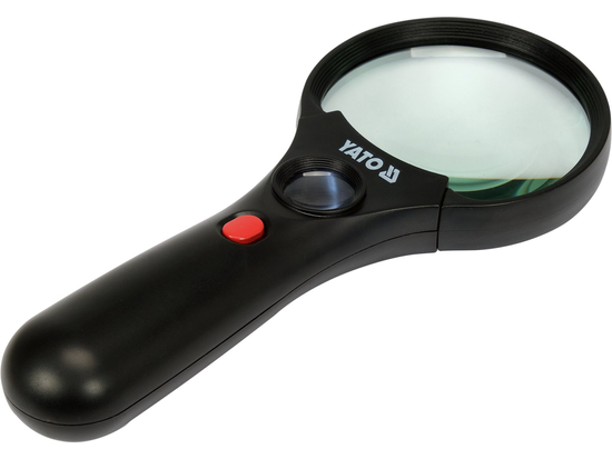 LUPĂ CU DOUĂ LENTILE 3.5X/45X, CU ILUMINARE LED