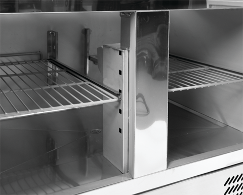 MASĂ RECE CU BLAT DE GRANIT ȘI EXTENSIE, 2 UȘI, 240L