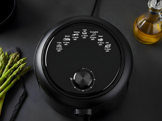 FRITEUZĂ AER CALD 1000W 2.6L NEGRU