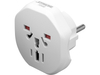 ADAPTOR DE CĂLĂTORIE CU ÎMPĂMÂNTARE, WORLD - EU