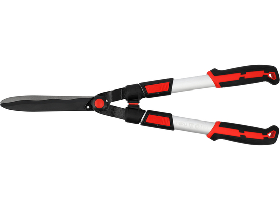 FOARFECĂ TELESCOPICĂ PENTRU GARD VIU CU LAMĂ ONDULATĂ, MÂNER ALUMINIU