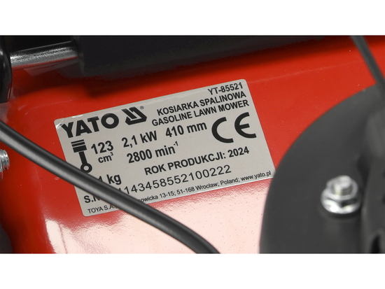 MAȘINĂ DE TUNS IARBA, PE BENZINĂ, CU AUTOPROPULSIE, 41CM