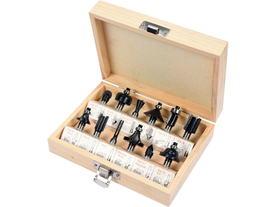 SET FREZE PENTRU LEMN 12 BUC