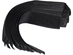 BANDĂ VELCRO 150MM, 10 BUC, NEGRU