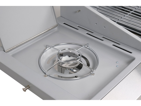 GRĂTAR PE GAZ AKKA 3+1 ARZĂTOARE, 12.8KW, SUPRAFAȚĂ DE GĂTIT DIN FONTĂ