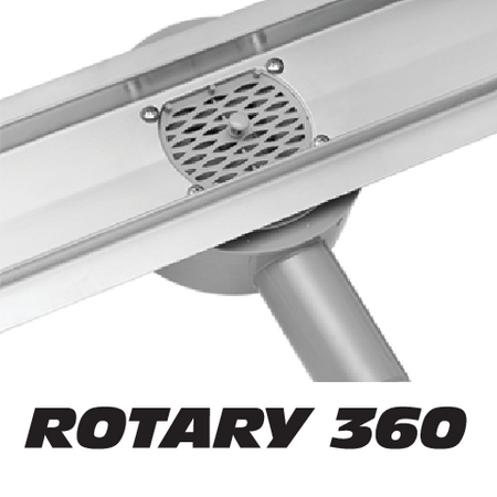 RIGOLĂ DUȘ ''ROTARY'', 50CM, SIFON ROTATIV, WET&DRY