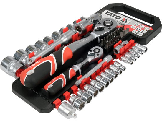 SET TUBULARE CU ACCESORII 1/4'' 1/2'', 51 PIESE