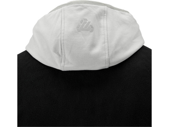 JACHETA FLEECE CU GLUGA SARNA NEAGRU L