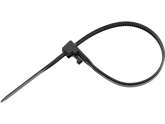 COLIER PLASTIC REUTILIZABIL 3,6X150MM 100 BUC, NEGRU