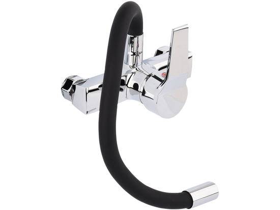 BATERIE DE PERETE CU TUB FLEXIBIL, NEGRU