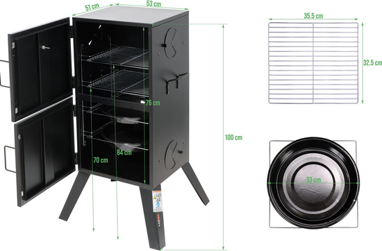 AFUMĂTOARE 53 X 51 X 100CM
