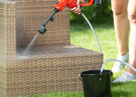 PISTOL DE SPĂLAT 18V, FUNCȚIE DE ASPIRARE A APEI, FĂRĂ ACUMULATOR