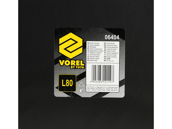 VAS DE CONSTRUCȚII DREPTUNGHIULAR, 80L