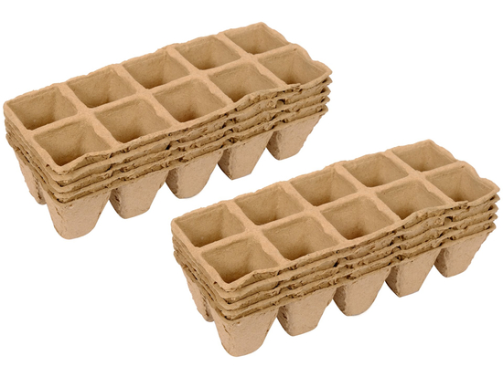 GHIVECE DE TURBĂ ECOLOGICĂ PENTRU RĂSADURI, 10 BUC