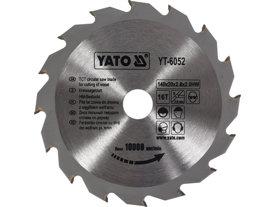 DISC FIERĂSTRĂU WOLFRAM PENTRU LEMN 140X16TX20MM