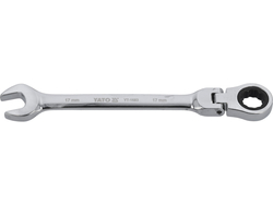 CHEIE COMBINATĂ CU CLICHET ȘI CAP FLEXIBIL 17MM