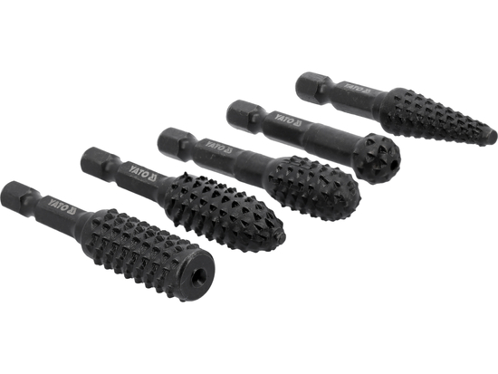 SET FREZE PENTRU LEMN, HEX, 5 BUC