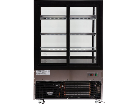 VITRINĂ FIRGORIFICĂ CU REFRIGERARE 500L - NEGRU