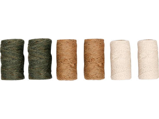 SET 6 MOSOARE SFOARĂ DIN IUTĂ ȘI BUMBAC