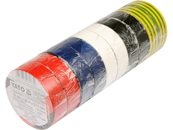 SET 10BUC.BANDĂ IZOLATOARE PVC19MM X20M