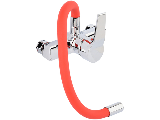 BATERIE DE PERETE CU TUB FLEXIBIL, ROȘU