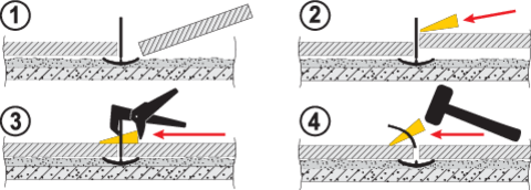 CLIPS 2MM PENTRU SISTEM NIVELARE PLĂCI, 900 BUC