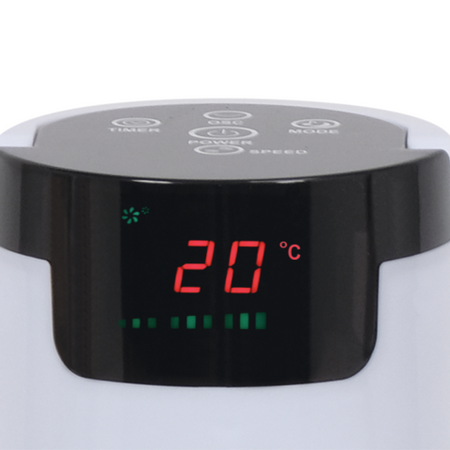 VENTILATOR TURN, AFIȘAJ LED, 50W, ÎNĂLȚIME 81CM