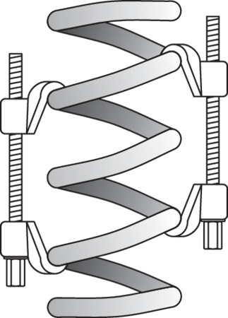 PRESĂ PENTRU ARCURI 2 BUC, 82X370MM, CRV