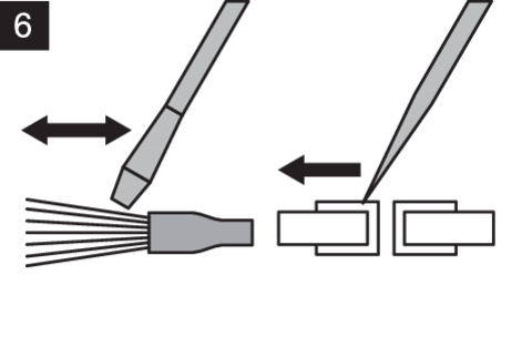 SET INSTRUMENTE PENTRU LIPIT, 6 BUC.