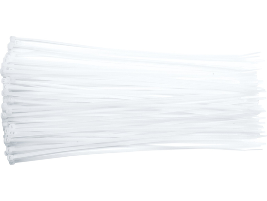 COLIERE DIN PLASTIC 430X4.8MM, 100 BUC, ALB